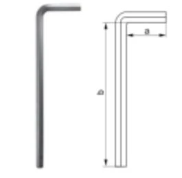 HEX KEY 4MM 1PC kuuskantvõti lamepea